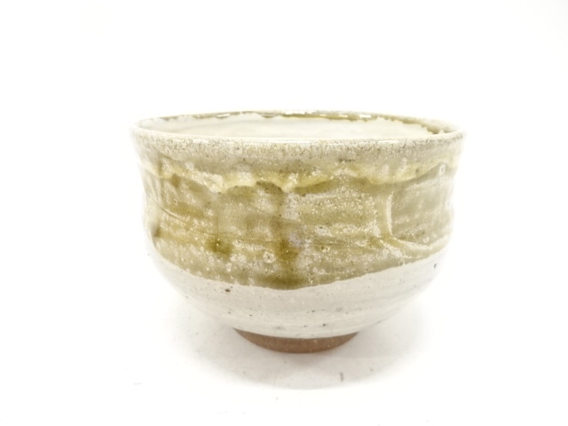 JAPANESE TEA CEREMONY / TEA BOWL CHAWAN / ASH GLAZE / ARTISAN WORK